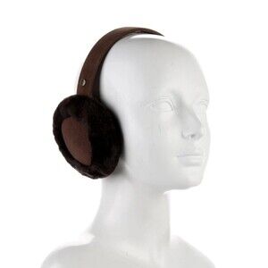 Ugg Earmuffs EUC brown Real Sheepskin Real Leather